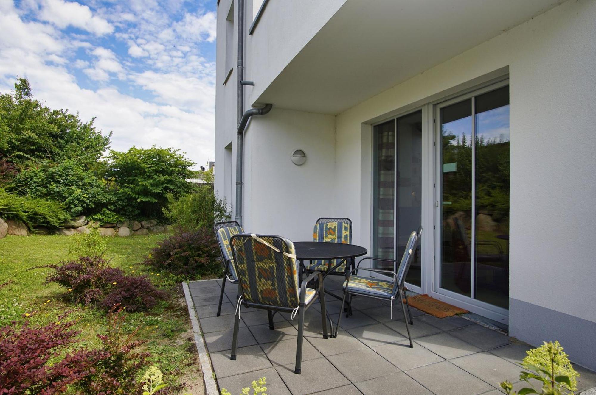 Terrasse, Gratis Nutzung Vom Ahoi Erlebnisbad Und Sauna In Sellin - Villa Antje Fewo 04 Goehren  Kültér fotó